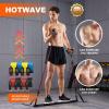 imageHOTWAVE Pilates Bar Kit with Resistance BandsAb Roller for Abs Workout Squat MachineCore Strength Training EquipmentPortable Home Gym for Men and Women