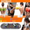 imageHOTWAVE Portable Exercise Equipment with 16 Gym Accessories20 in 1 Push Up Board FitnessResistance Bands with Ab Roller Wheelat Home Workout for MenAdvanced Kit