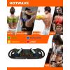 imageHOTWAVE Portable Exercise Equipment with 16 Gym Accessories20 in 1 Push Up Board FitnessResistance Bands with Ab Roller Wheelat Home Workout for MenPro Kit
