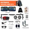 imageHOTWAVE Push Up Board Portable Pushup Board for Men Foldable Pushup Board Multifunctional Push Up Board 20 in 1 at Home Gym Pushup Handles for Chest Muscle Exercise Strength Training EquipmentBlackPlank Kit