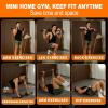 imageHOTWAVE Resistance Bands Bar with Ab RollerPortable Home Gym Strength Training Equipment Squats Bench PressesWeightlifting Full Body Workout