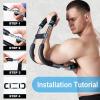 imageHOTWAVE Twister Arm ExerciserAdjustable Spring Workout Bar Forearm Triceps Chest Enhanced Exercise StrengthenerPortable Home Fitness EquipmentSpring Accessories 5080lbs