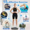 imageHOTWAVE Vibration Plate Exercise Machine for Lymphatic Drainage Power Vibrating Plates Platform for Weight Loss  Whole Body Shaker Vibration Plate Machine Home Gym Shaping Fitness WorkoutGray