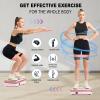 imageHOTWAVE Vibration Plate Exercise Machine for Lymphatic Drainage Power Vibrating Plates Platform for Weight Loss  Whole Body Shaker Vibration Plate Machine Home Gym Shaping Fitness WorkoutPink