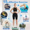 imageHOTWAVE Vibration Plate Exercise Machine for Lymphatic Drainage Power Vibrating Plates Platform for Weight Loss  Whole Body Shaker Vibration Plate Machine Home Gym Shaping Fitness WorkoutBlue