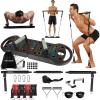 imageHOTWAVE Portable Exercise Equipment with 16 Gym Accessories20 in 1 Push Up Board FitnessResistance Bands with Ab Roller Wheelat Home Workout for MenRevolution Kit