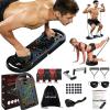 imageHOTWAVE Push Up Board Fitness Portable Foldable 20 in 1 Push Up Bar at Home Gym Pushup Handles for Floor Professional Strength Training Equipment For Man and WomenPatent PendingBlack kit