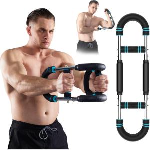 imageHOTWAVE Twister Arm ExerciserAdjustable Spring Workout Bar Forearm Triceps Chest Enhanced Exercise StrengthenerPortable Home Fitness EquipmentU5080