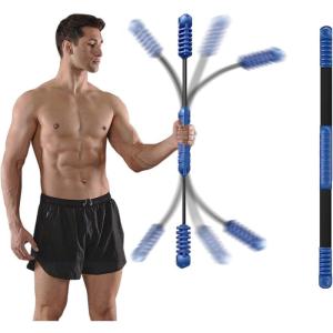 imageHotwave Elastic Fitness BarVibration StickBody Physical TherapyCore Strength TrainingPower Twister for Arm Exercise in Home GymBlue
